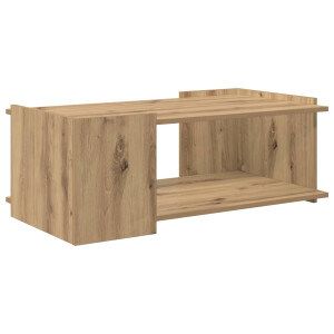 vidaXL Salontafel Artisanaal eiken 90 x 50 x 33 cm Bewerkt hout
