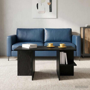 vidaXL Salontafel Zwart eiken 87 x 50 x 45 cm Geconstrueerd hout