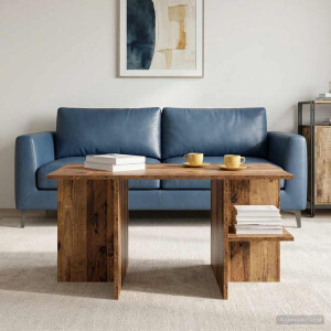 vidaXL Salontafel Oud hout 87 x 50 x 45 cm Geconstrueerd hout