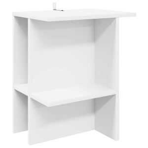 vidaXL Salontafel Wit 40 x 30 x 49 cm Bewerkt hout