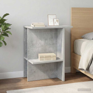 vidaXL Salontafel Betongrijs 40 x 30 x 49 cm Bewerkt hout