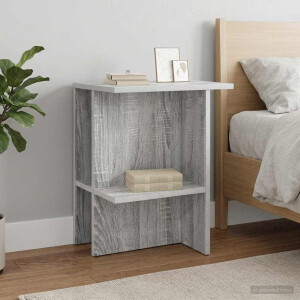 vidaXL Salontafel Grijs sonoma 40 x 30 x 49 cm Bewerkt hout