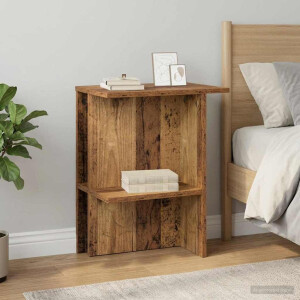 vidaXL Salontafel Oud hout 40 x 30 x 49 cm Bewerkt hout