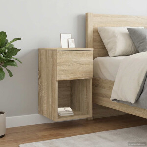 vidaXL Bed kast Sonoma Eiken 29 x 31,5 x 49 cm Bewerkt hout