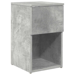 vidaXL Bed kast Betongrijs 29 x 31,5 x 49 cm Bewerkt hout