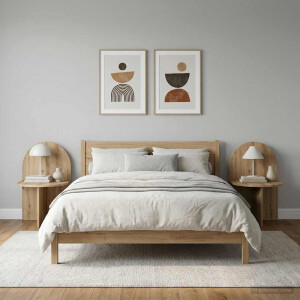 vidaXL Nachtkastje 2 pcs Artisanaal eiken 48 x 49 x 65 cm