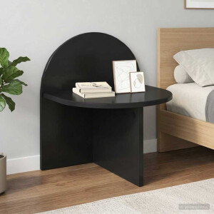 vidaXL Nachtkastje 2 pcs Zwart eiken 40 x 35,5 x 45,5 cm