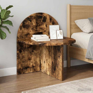 vidaXL Nachtkastje Gerookte Eik 40 x 35,5 x 45,5 cm Geconstrueerd hout