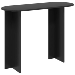 vidaXL Wandtafel Zwart eiken 100 x 39,5 x 75 cm Bewerkt hout