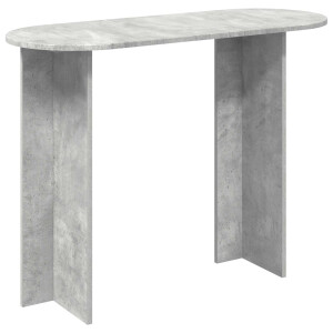 vidaXL Wandtafel met opslag Betongrijs 100 x 39,5 x 75 cm Bewerkt hout