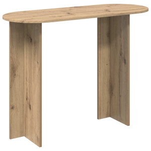 vidaXL Wandtafel Artisanaal eiken 100 x 39,5 x 75 cm Bewerkt hout