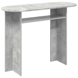 vidaXL Wandtafel met opslag Betongrijs 100 x 39,5 x 75 cm Bewerkt hout