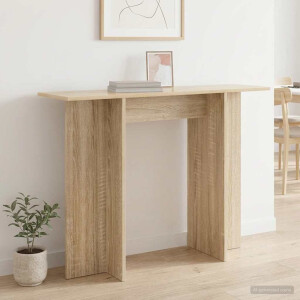 vidaXL Wandtafel Sonoma Eiken 100 x 30 x 75 cm Bewerkt hout