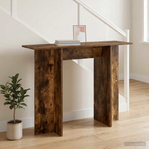 vidaXL Wandtafel Gerookte Eik 100 x 30 x 75 cm Bewerkt hout