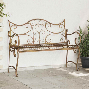 vidaXL Tuinbank 2-Aantal zitplaatsen 114 x 56,5 x 90 cm Staal
