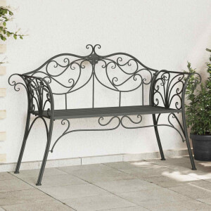 vidaXL Tuinbank 2-Aantal zitplaatsen 130 x 47 x 90 cm Staal