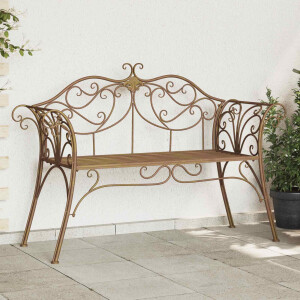 vidaXL Tuinbank 2-Aantal zitplaatsen 130 x 47 x 90 cm Staal