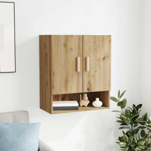 vidaXL Wandkast Ambachtelijk eiken 60 x 31 x 70 cm Bewerkt hout