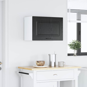 vidaXL Keukenkast Kalmar Zwart Eiken 60 x 31 x 40 cm Bewerkt hout