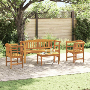 vidaXL Tuinrozelounge set 4 pcs Massief Acaciahout