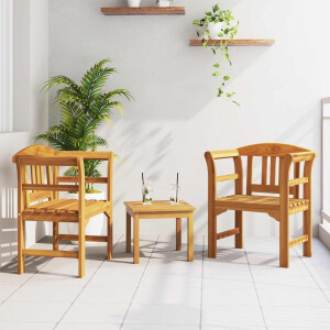 vidaXL Tuinrozelounge set 3 pcs Massief Acaciahout