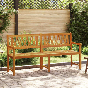 vidaXL Tuinbank Naturel 180 x 55,5 x 90 cm Massief Acaciahout