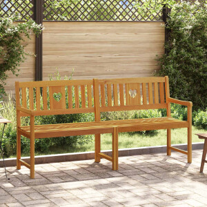 vidaXL Tuinbank Naturel 180 x 55,5 x 90 cm Massief Acaciahout