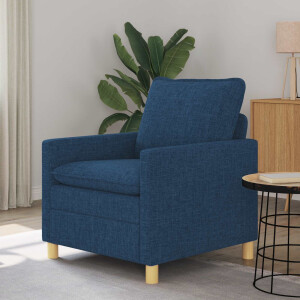 vidaXL Bank Blauw 76 x 81 x 87,5 cm Stof