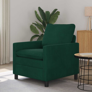 vidaXL Bank Donkergroen 76 x 81 x 87,5 cm Fluweel