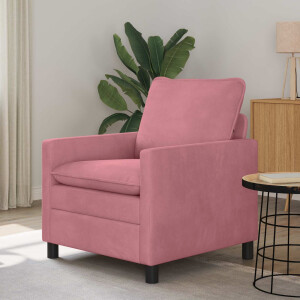 vidaXL Bank Roze 76 x 81 x 87,5 cm Fluweel