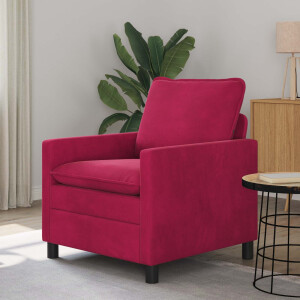 vidaXL Bank Wijnrood 76 x 81 x 87,5 cm Fluweel