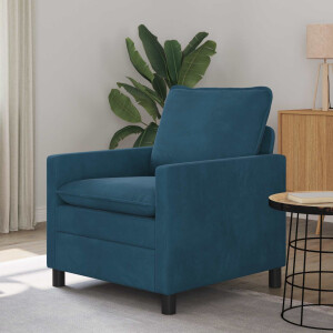 vidaXL Bank Blauw 76 x 81 x 87,5 cm Fluweel