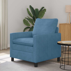 vidaXL Bank Blauw 76 x 81 x 87,5 cm Stof