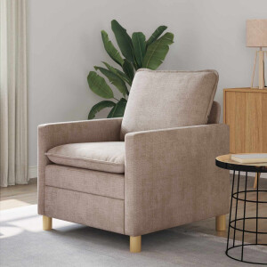 vidaXL Bank Beige 76 x 81 x 87,5 cm Polyester
