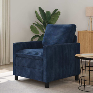 vidaXL Bank Marineblauw 76 x 81 x 87,5 cm Polyester