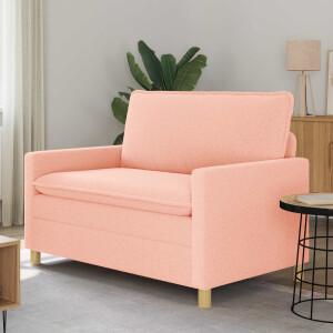 vidaXL Bank Roze 126 x 81 x 87,5 cm Stof