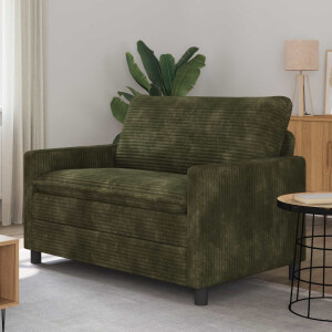 vidaXL Bank Groen 126 x 81 x 87,5 cm Polyester