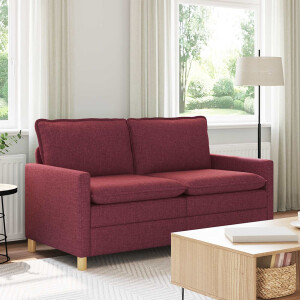 vidaXL Bank Wijnrood 156 x 81 x 87,5 cm Stof