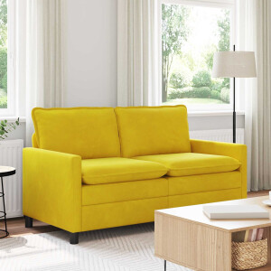 vidaXL Bank Geel 156 x 81 x 87,5 cm Fluweel