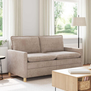 vidaXL Bank Beige 156 x 81 x 87,5 cm Polyester