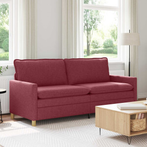vidaXL Bank Wijnrood 196 x 81 x 87,5 cm Stof
