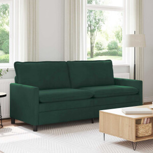 vidaXL Bank Donkergroen 196 x 81 x 87,5 cm Fluweel