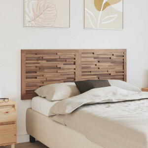 vidaXL Bed Hoofdbord Naturel Massief Teakhout
