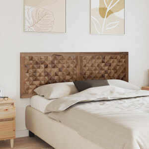 vidaXL Bed Hoofdbord Naturel Massief Teakhout
