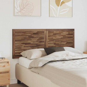 vidaXL Bed Hoofdbord Naturel Massief Teakhout