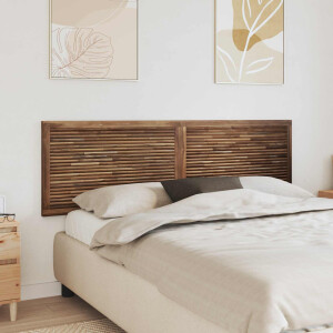 vidaXL Bed Hoofdbord Naturel Massief Teakhout
