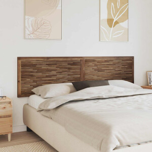 vidaXL Bed Hoofdbord Naturel Massief Teakhout