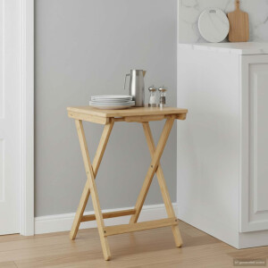 vidaXL Keuken Tafel Naturel 40 x 30 x 53,5 cm Bamboe
