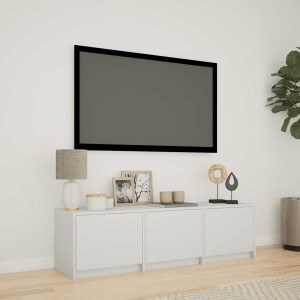 vidaXL TV-kast met LED Wit 140 x 34 x 40 cm Bewerkt hout
