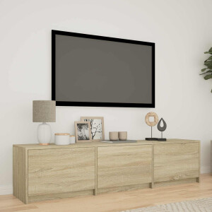 vidaXL TV-kast met LED met LED met lade Sonoma Eiken 165 x 34 x 40 cm